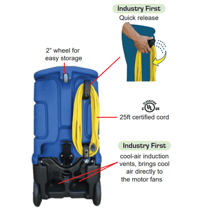 Mosquito Automotive 12-Gallon Carpet Extractor - 120 PSI MOSQUITO-USA - 12A-1203